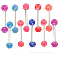 TR01055 resin fashion tongue piercing ring , plastic tongue ring jewelry